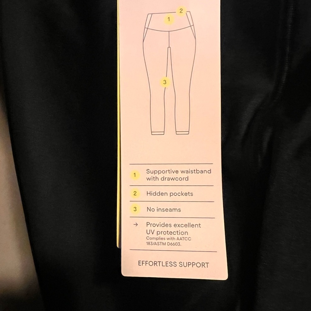 NEW!!! Women’s ALL IN MOTION Black Leggings with Supportive Waistband Size XL - Picture 3 of 7